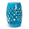 Baxton Studio Branson ModernBlue Finished Metal Outdoor Side Table 193-12116-ZORO